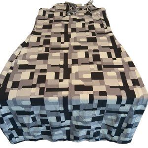 Woman's Small Sabella Halter Top Tie Back Fitted Midi Dress